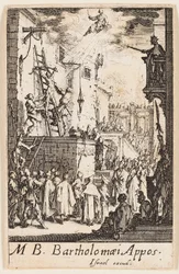 Martírio de São Bartolomeu, lâmina nove de Os martírios dos Apóstolos