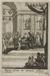 Maria apresentando Cristo no Templo, de A Vida da Virgem