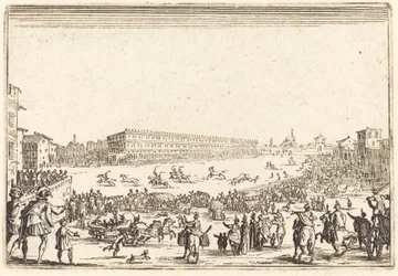 Piazza Santa Croce, Florença, c. 1622.