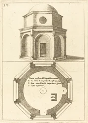 Plano e Elevação da Igreja da Ascensão