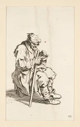 Mendigo sentado, comendo, from The Beggars