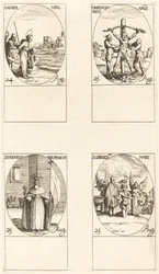 St. Aurea, St. Bartholomew, St. Louis, St. Genesius.