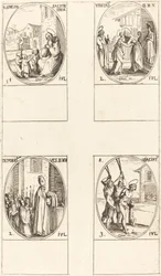 São Simeão Salus; A Visitação; Deposição das Roupas da Virgem; São Hiacinto