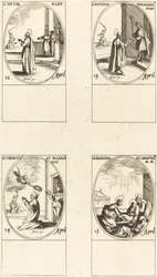 St Vencedor St Justino Sts. Tibúrcio e Valeriano; Sts. Basilissa e Anastasia