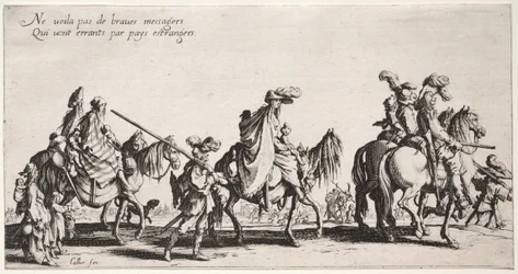Os boêmios: Os boêmios marchando: a vanguarda, c. 1621-1625.