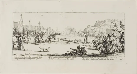 O pelotão de fuzilamento, placa doze de The Miseries of War