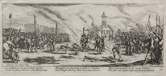 As grandes misérias da guerra: Queimando em jogo, 1633.