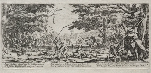 As grandes misérias da guerra: vingança dos camponeses, 1633.