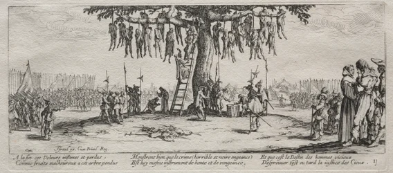 As grandes misérias da guerra: O enforcamento, 1633