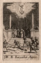 O martírio dos apóstolos: São Barnabé.