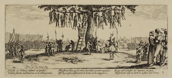 As misérias da guerra, nº 11. O enforcamento, 1633