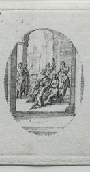 Os mistérios da paixão: Cristo coroado de espinhos.