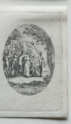 Os mistérios da paixão: Cristo levado cativo.