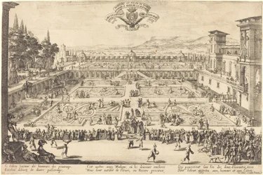 Os jardins do palácio em Nancy
