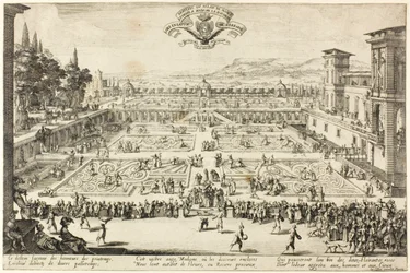 Os jardins do palácio em Nancy