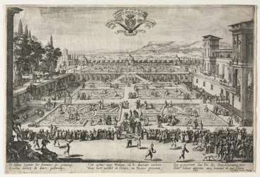 Os jardins do palácio em Nancy