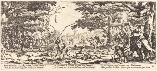 Os camponeses se vingam, c. 1633.