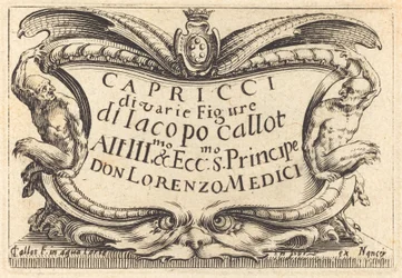 Página de rosto para "O Capricci"