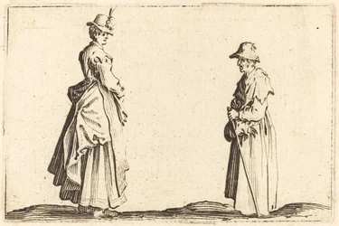 Duas mulheres de perfil, c. 1622.