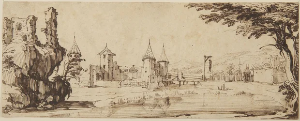 Vista de um castelo