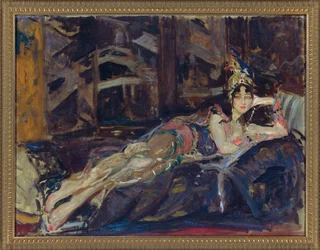 Ida Rubinstein como Zobeide no balé Sheherazade por Nicholas Rimsky Korsakov