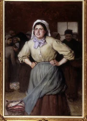 La cancalaise - Pintura de Jacques Eugene Feyen (1815-1908), n.d.