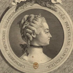 Retrato da Condessa Ekaterina Dmitrievna Golitsyna 1720-1761, née Cantemir.