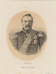 Retrato do príncipe Mikhail Dmitrievich Gorchakov 1795-1861, 1865