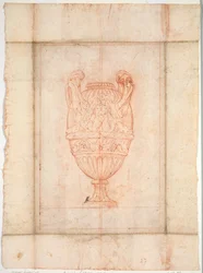 Projeto do vaso para o conjunto de vasos: ilustração 27, 1746.