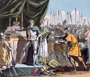 O Dia Histórico de Bouvines em 1214, gravado por Jean Baptiste Morret (fl. 1790-1820), 1790