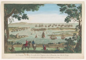 Vista do porto em Portsmouth Le port de Porsmouth ville d