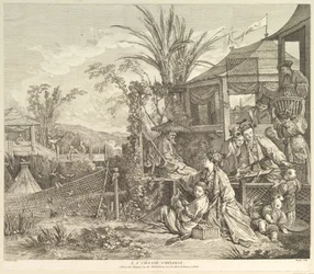 La Chasse Chinoise A Caça Chinesa, de Chinoiseries, depois de 1743.