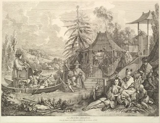 La pesche chinoise Pesca Chinesa, de Chinoiseries, após 1743.
