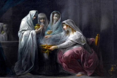 Les Vestales: detalhe. Século XIX (óleo sobre tela)