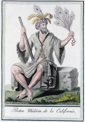 Priêtre doctor of California - in "Encyclopédie des voyages" de Grasset Saint Sauveur, ed. Paris 1796