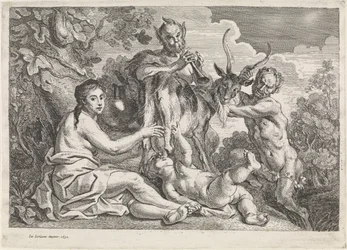 A criança Júpiter é alimentada pela cabra Amalthea