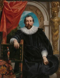 Retratos de Rogier Le Witer e sua esposa, Catharina Behaghel Retrato de Rogier Le Witer, comerciante em Antuérpia
