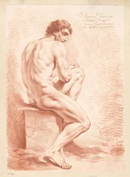 Nu masculino sentado, visto de costas (1º prémio 1783)