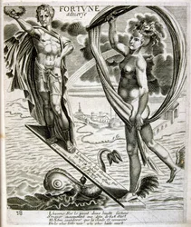 Ilustração gravada do século XVII de uma coleção de provérbios. Paris 1657-1663. De Jacques Lagniet (1620-1675). Gravador francês. Dele saíram muitas gravuras de crítica social e imagens de escárnio, como as suas ilustrações por vezes grotescas e fantástic