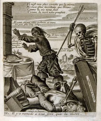 Ilustração de fábulas de Jean de La Fontaine (gravura)