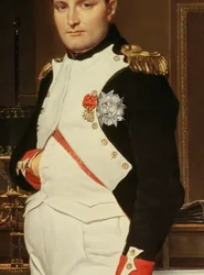 Pormenor do imperador Napoleão no seu gabinete nas Tulherias