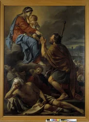 Santo Roch orando à Virgem pela cessação da peste