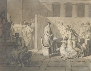 Estudo para os lictores que trazem a Brutus os corpos de seus filhos, 1787.