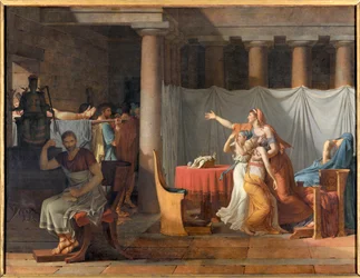 Os Lictores relatam a Lucius Junius Brutus (século VI a.C.) os corpos de seus filhos Lictors Bearing to Brutus the Bodies of his Sons
