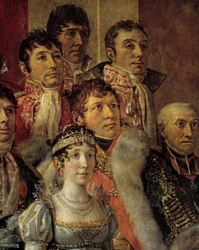 O Rito de Napoleão. Detalhe de Marie-Julie Clary (esposa de Joseph Bonaparte).