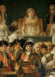A coroação de Napoleão I pelo papa Pio VII na Catedral de Notre-Dame de Paris …