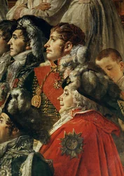A coroação de Napoleão I pelo papa Pio VII na Catedral de Notre-Dame de Paris …