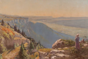 O planalto de Vercors (visto de Les Ramées) (Óleo sobre tela)