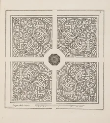 Design para Parterre, do Theatre des Plans et Jardinages, pub.1652 (gravura)