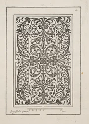 Design para Parterre, do Theatre des Plans et Jardinages, pub.1652 (gravura)
